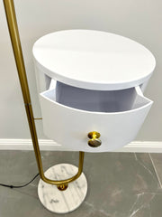 Lampadar cu noptieră White