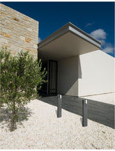 Proiector de exterior gri inchis din aluminiu acrilic ACQUA