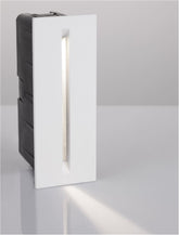 Difuzor de iluminat trepte alb din aluminiu si sticla transparenta AIZEN