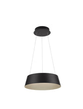 Lustra din aluminiu negru la exterior si auriu champagnie la interior ALBA