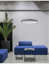 Lustra din aluminiu si acril gri nisipiu ALBI