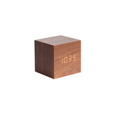 Ceas cu alarma CUBE WOOD