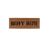 Doormat Happy Home black