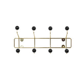 Hat rack Saturnus gold w. black balls