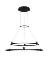 Candelabru pentru sistem magnetic din aluminiu negru nisipiu DION