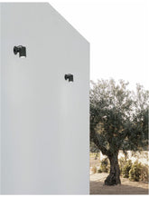 Aplica de exterior din aluminiu negru si sticla FEND