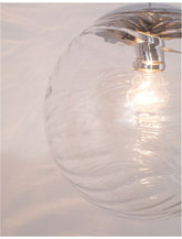 Pendul din metal cromat si sticla transparenta FICATO