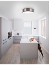 Plafoniera din metal si acril bronz la exterior si alb mat la interior Finezza