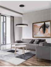 Lustra din aluminiu si acril neagra Gap