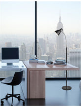 Lampa de podea din metal negru/crom Garrie