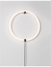 Aplica de perete cu fir extern din aluminiu si acril neagra GIRDINO