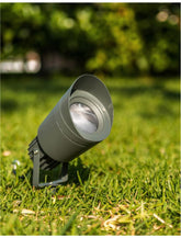 Proiector din aluminiu gri inchis si sticla INSIDE