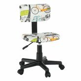 Scaun rotativ, ţesătură model, KIDS