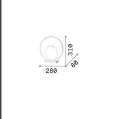 Lampa de birou Oz tl on-off White