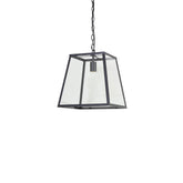 Lampa SAUNTE GLASS METAL BLACK
