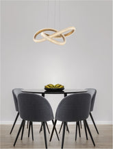 Lustra din aluminiu si acril alama aurie MEDORA