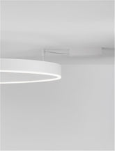 Lustra alba din aluminiu si acril MOTIF
