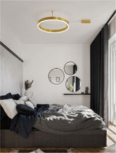 Lustra din aluminiu de culoarea bronzului si acril MOTIF