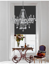 Lustra din aluminiu cromat cu sticla si cristale K9 Mozart