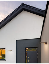 Aplica de perete exterior antracit din aluminiu turnat sub presiune si acril POSEN