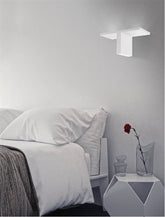 Aplica LED din aluminu alb nisipiu Prospettiva