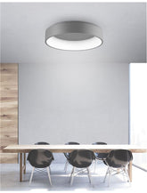Plafoniera din aluminiu si acril gri Rando