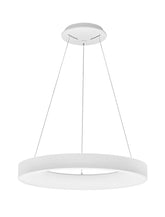 Lustra din aluminiu si acril alb nisipiu Rando Smart