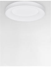Plafoniera alba din aluminiu si acril Rando Thin