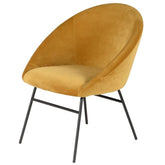 Scaun Axel Yellow, catifea galbena, Zago