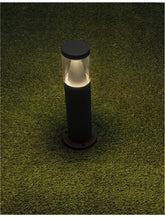 Stalp de exterior din aluminiu negru nisipiu ROCK