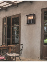 Aplica antracit din aluminiu turnat sub presiune si sticla transparenta SORREN