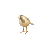 Statue bird small polyresin gold