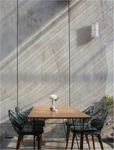 Aplica exterior alba din aluminiu si acril STONE