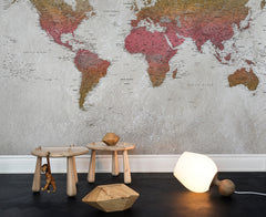 Tapet BACK SCHOOL ATLAS, RAINBOW