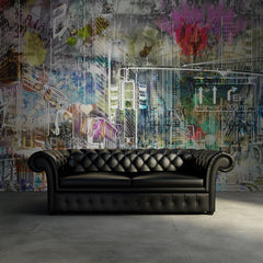 Tapet CARTOON CITY, GRAFFITI