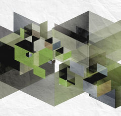 Tapet FRACTAL, GREEN