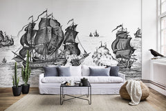 Tapet HIGH SEAS, BLACK