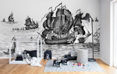 Tapet HIGH SEAS, BLACK