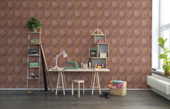 Tapet LEATHER RHOMBS