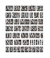 Tapet LETTERPRESS, METAL
