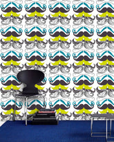 Tapet MINDTHEGAP – DIFFERENT MOUSTACHES