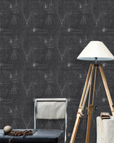 Tapet MINDTHEGAP – NEWTON GEOMETRY ANTHRACITE