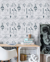 Tapet MINDTHEGAP – PATENTS GRAY