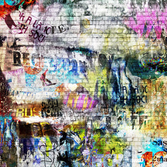 Tapet STREET ART, BRICK WALL