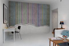 Tapet WORN WALL, MULTI STRIPE