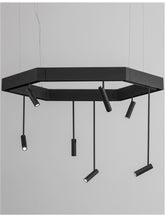 Profil magnetic suspendabil din aluminiu negru TEK