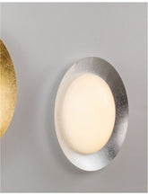 Plafoniera metalica cu acril alb cu argintiu ZANO