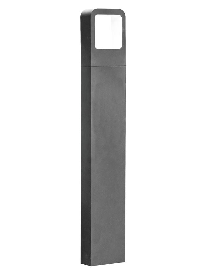 Proiector de exterior gri inchis din aluminiu acrilic ACQUA