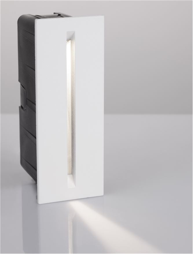 Difuzor de iluminat trepte alb din aluminiu si sticla transparenta AIZEN