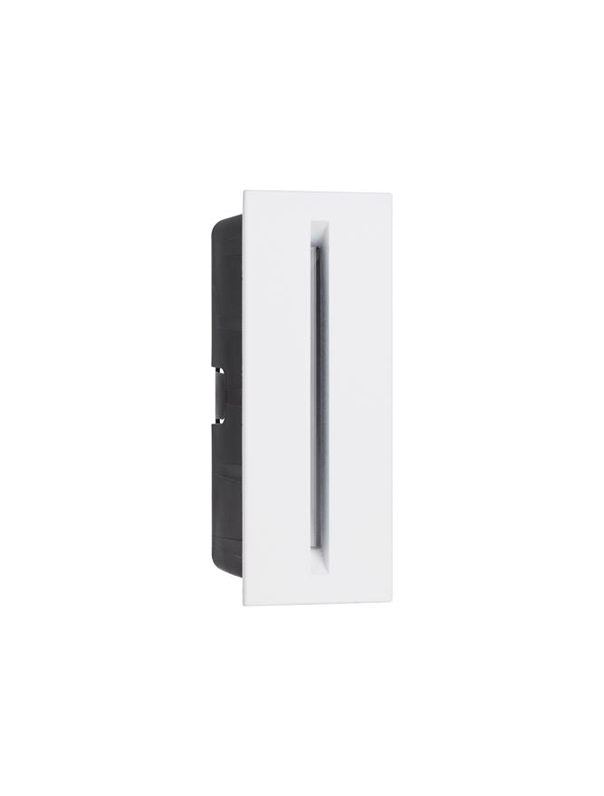 Difuzor de iluminat trepte alb din aluminiu si sticla transparenta AIZEN